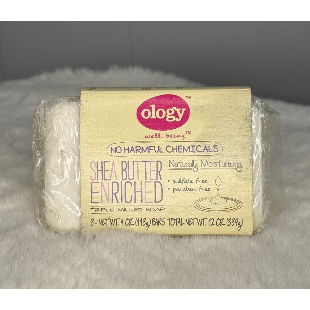 3 PK - Ology Discontinued Shea Butter Enriched Triple Milled Soap *RARE FIND*